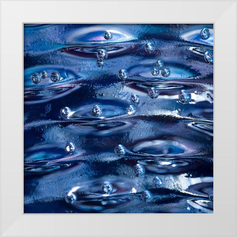 Ripple White Modern Wood Framed Art Print by Schwartz, Sherstin