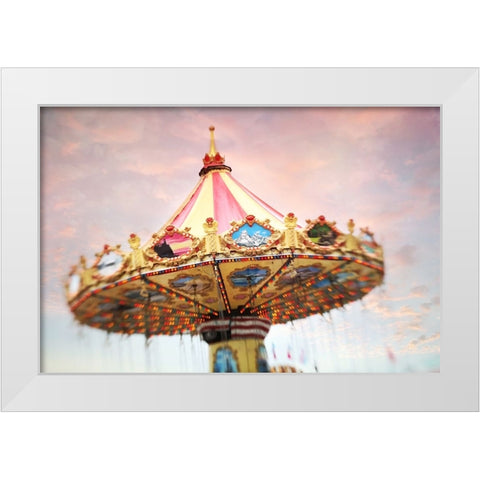 Dusk at the Fair White Modern Wood Framed Art Print by Cook, Sylvia