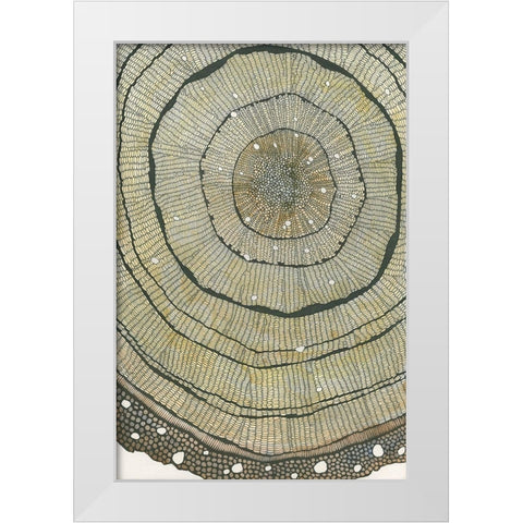 Fir White Modern Wood Framed Art Print by Pellisier, Sandrine