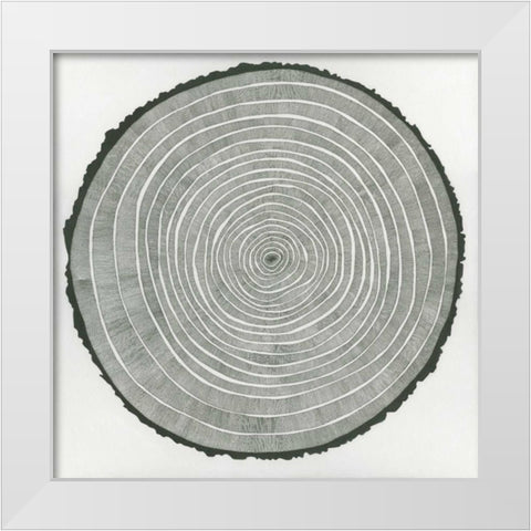 Tree Theory White Modern Wood Framed Art Print by Pelliser, Sandrine