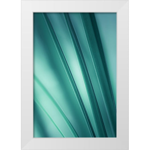 Tilting Blades  White Modern Wood Framed Art Print by Schwartz, Don