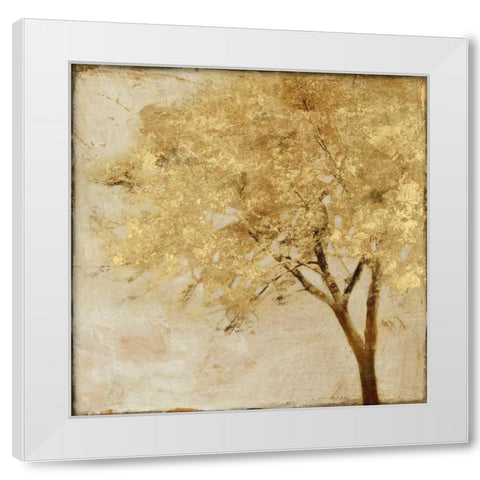 Morning Maple White Modern Wood Framed Art Print by Theodosiu, Matina