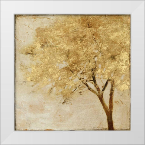 Morning Maple White Modern Wood Framed Art Print by Theodosiu, Matina