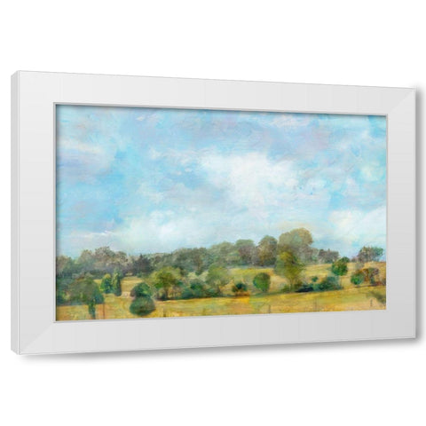 Spring Vista  White Modern Wood Framed Art Print by Theodosiou, Matina