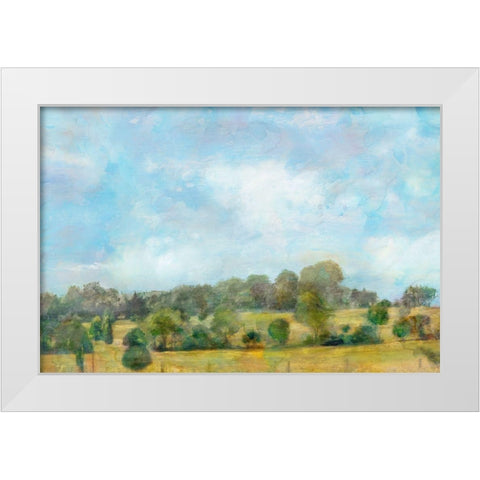 Spring Vista  White Modern Wood Framed Art Print by Theodosiou, Matina