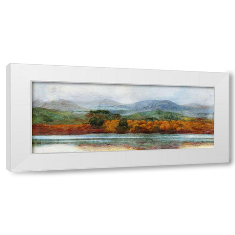 Autumn Afternoon  White Modern Wood Framed Art Print by Theodosiou, Matina