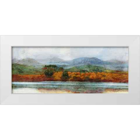 Autumn Afternoon  White Modern Wood Framed Art Print by Theodosiou, Matina