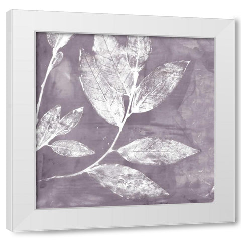 Petal Imprint I White Modern Wood Framed Art Print by Theodosiu, Matina