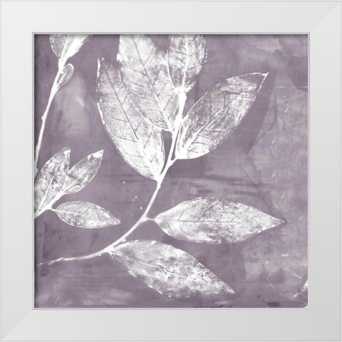Petal Imprint I White Modern Wood Framed Art Print by Theodosiu, Matina