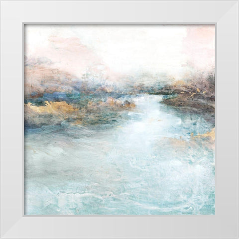 Morning Song I White Modern Wood Framed Art Print by Theodosiou, Matina