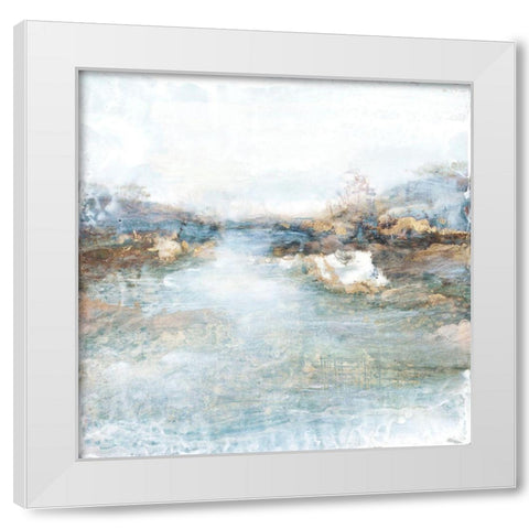Morning Song II White Modern Wood Framed Art Print by Theodosiou, Matina