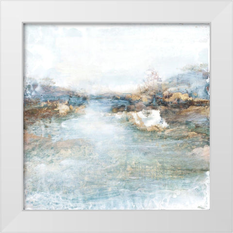 Morning Song II White Modern Wood Framed Art Print by Theodosiou, Matina