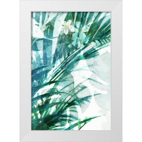 Through the Tropic White Modern Wood Framed Art Print by Theodosiou, Matina