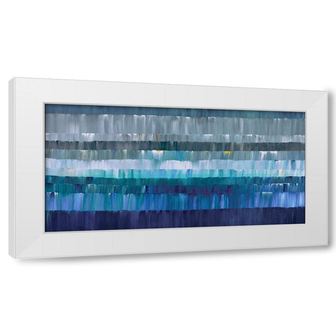 Latitudes White Modern Wood Framed Art Print by Gress, Thomas