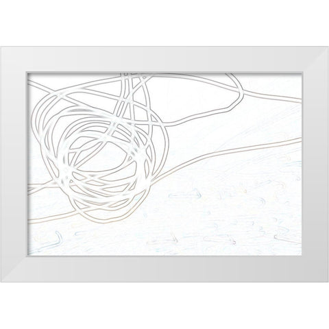 Free Flight II White Modern Wood Framed Art Print by Trimmel, Petra