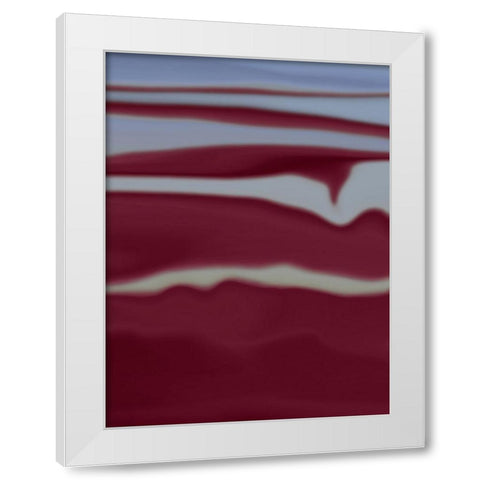 Sandstorm White Modern Wood Framed Art Print by Petra Trimmel