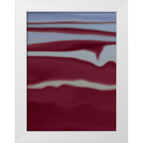 Sandstorm White Modern Wood Framed Art Print by Petra Trimmel