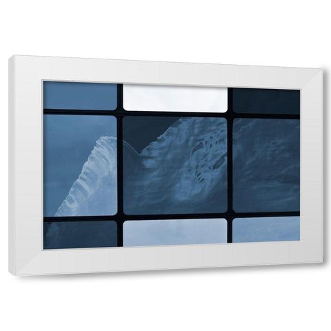 Square Waves VI White Modern Wood Framed Art Print by Trimmel, Petra