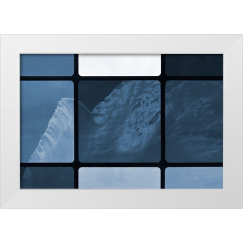Square Waves VI White Modern Wood Framed Art Print by Trimmel, Petra
