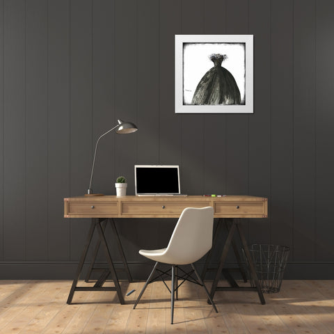 Black Dress I White Modern Wood Framed Art Print by Cohen, Tamara