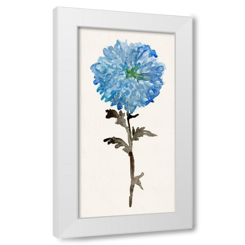 Flourishing Floral I  White Modern Wood Framed Art Print by Stellar Design Studio