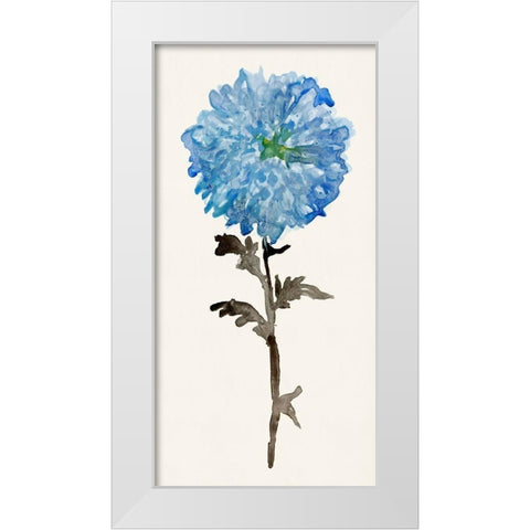 Flourishing Floral I  White Modern Wood Framed Art Print by Stellar Design Studio