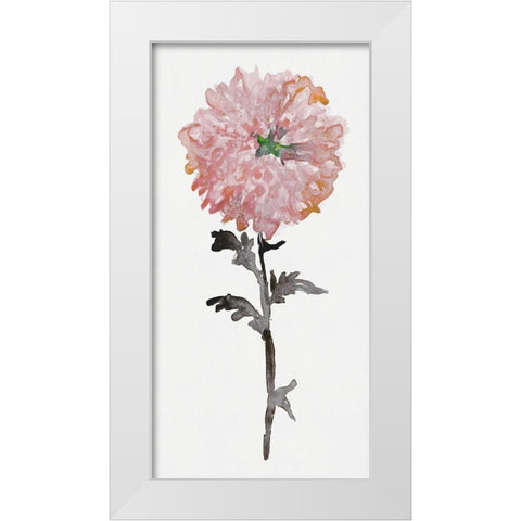 Flourishing Floral II  White Modern Wood Framed Art Print by Stellar Design Studio