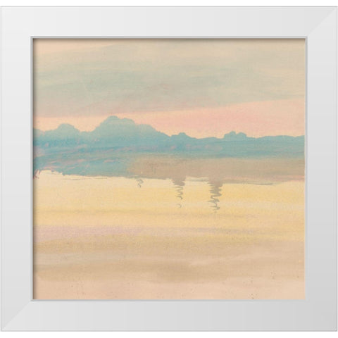 Pastel Countryide II   White Modern Wood Framed Art Print by Stellar  Design Studio