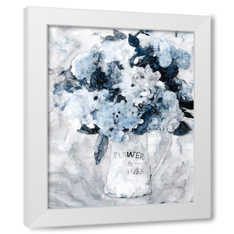 Garden Vase I White Modern Wood Framed Art Print by Stellar Design Studio