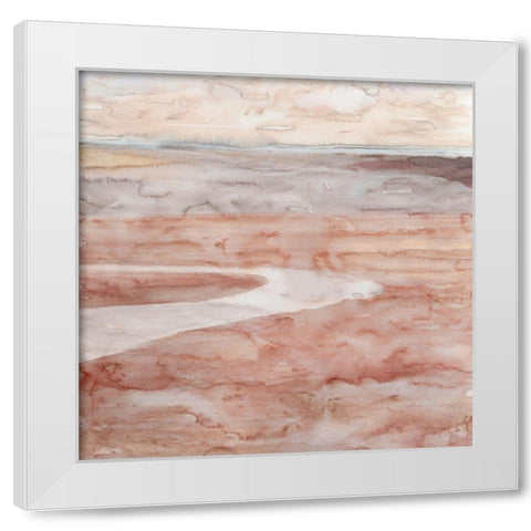 In the Valley I White Modern Wood Framed Art Print by Stellar Design Studio