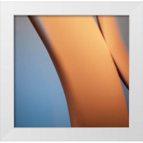 Orange Highway IÂ  White Modern Wood Framed Art Print by Surma and Guillen
