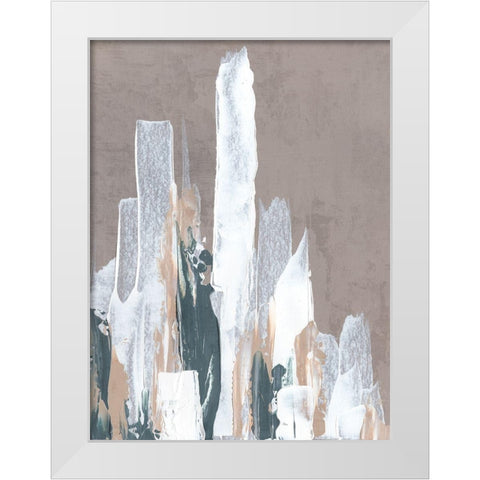 Shape of Form II White Modern Wood Framed Art Print by J:L Design