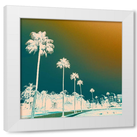 Hotel Drive  White Modern Wood Framed Art Print by J:L Design