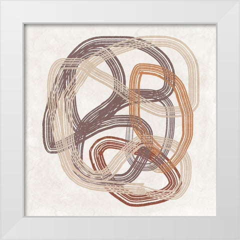Trinity II White Modern Wood Framed Art Print by J:L Design