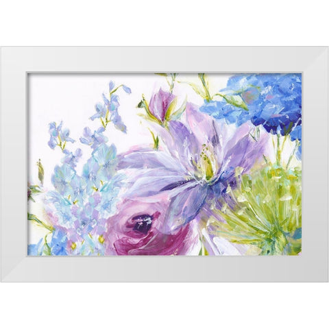Gathered Garden  White Modern Wood Framed Art Print by Pepe, Susan