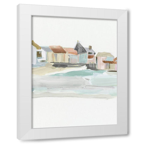 Seaside Tranquility I  White Modern Wood Framed Art Print by Pepe, Susan
