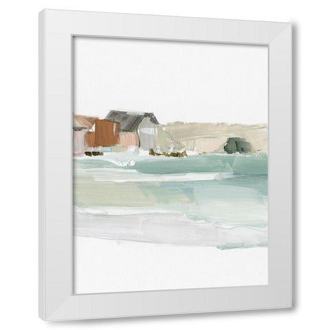 Seaside Tranquility II White Modern Wood Framed Art Print by Pepe, Susan
