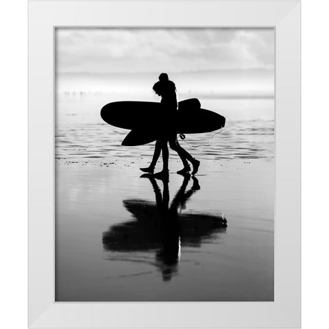 Dream in Black and White  White Modern Wood Framed Art Print by Paul, Martin
