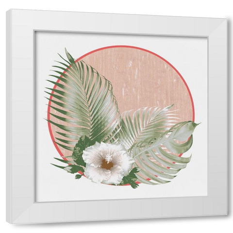 Tropical Island White Modern Wood Framed Art Print by Surma