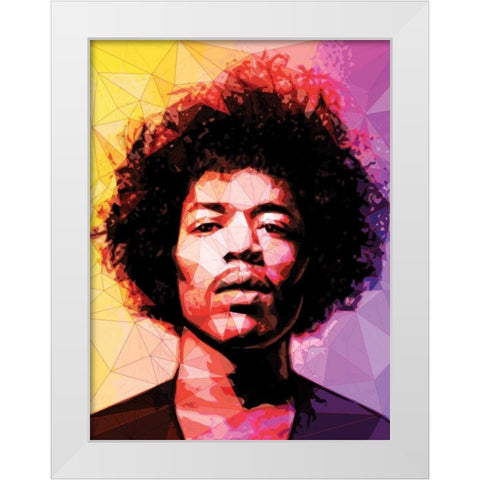 Jimi White Modern Wood Framed Art Print by Varrasso, Enrico