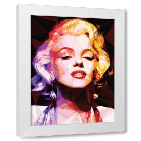 Marilyn White Modern Wood Framed Art Print by Varrasso, Enrico