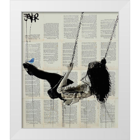 Where Nothing Matters  White Modern Wood Framed Art Print by Jover, Loui