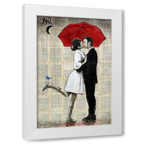 Magical Rain White Modern Wood Framed Art Print by Jover, Loui