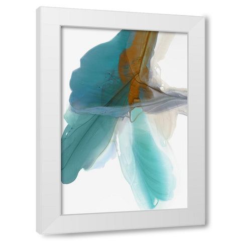 Fluttering White Modern Wood Framed Art Print by McFarland, Vicki