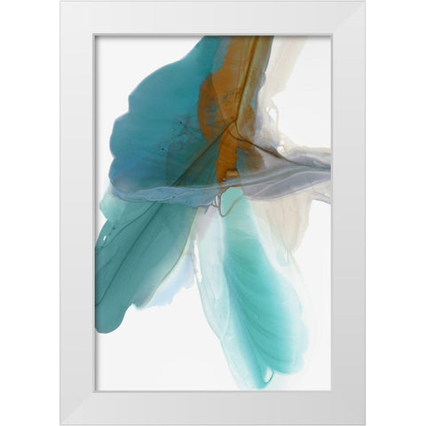 Fluttering White Modern Wood Framed Art Print by McFarland, Vicki