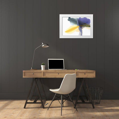 Fluttering White Modern Wood Framed Art Print by McFarland, Vicki