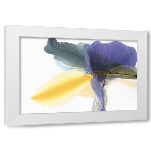 Fluttering White Modern Wood Framed Art Print by McFarland, Vicki