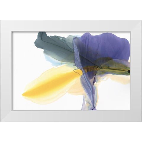 Fluttering White Modern Wood Framed Art Print by McFarland, Vicki