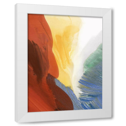 Ecstatic Dance II White Modern Wood Framed Art Print by McFarland, Vicki