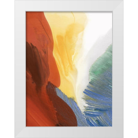Ecstatic Dance II White Modern Wood Framed Art Print by McFarland, Vicki